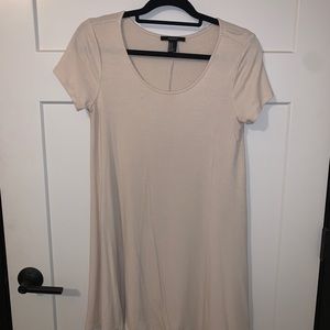 Forever 21 Cream T-Shirt Dress